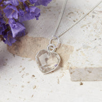 Sterling Silver Heart Birthstone Necklace