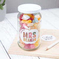 Teacher Personalised Treat Jar