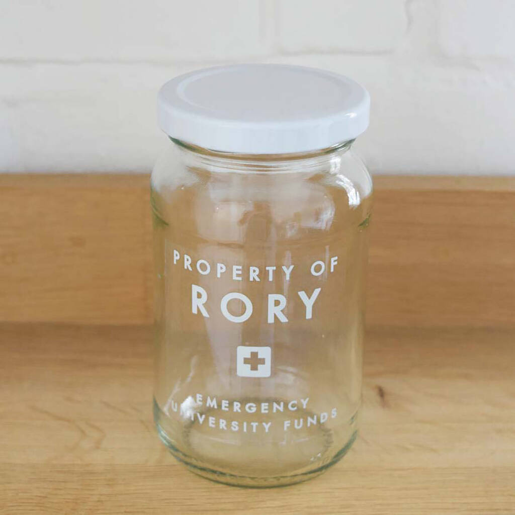 University Funds Personalised Student Jar