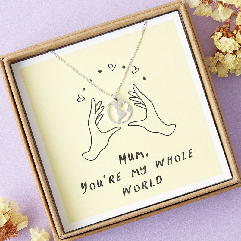 Mum, You're My Whole World Mother's Day Necklace