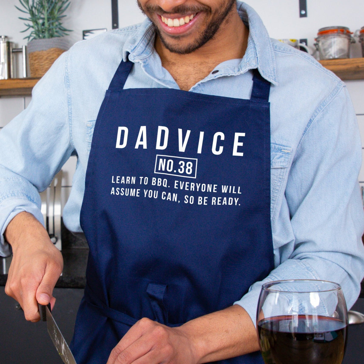 Dad To Be 'Dadvice Bbq' Men's Apron