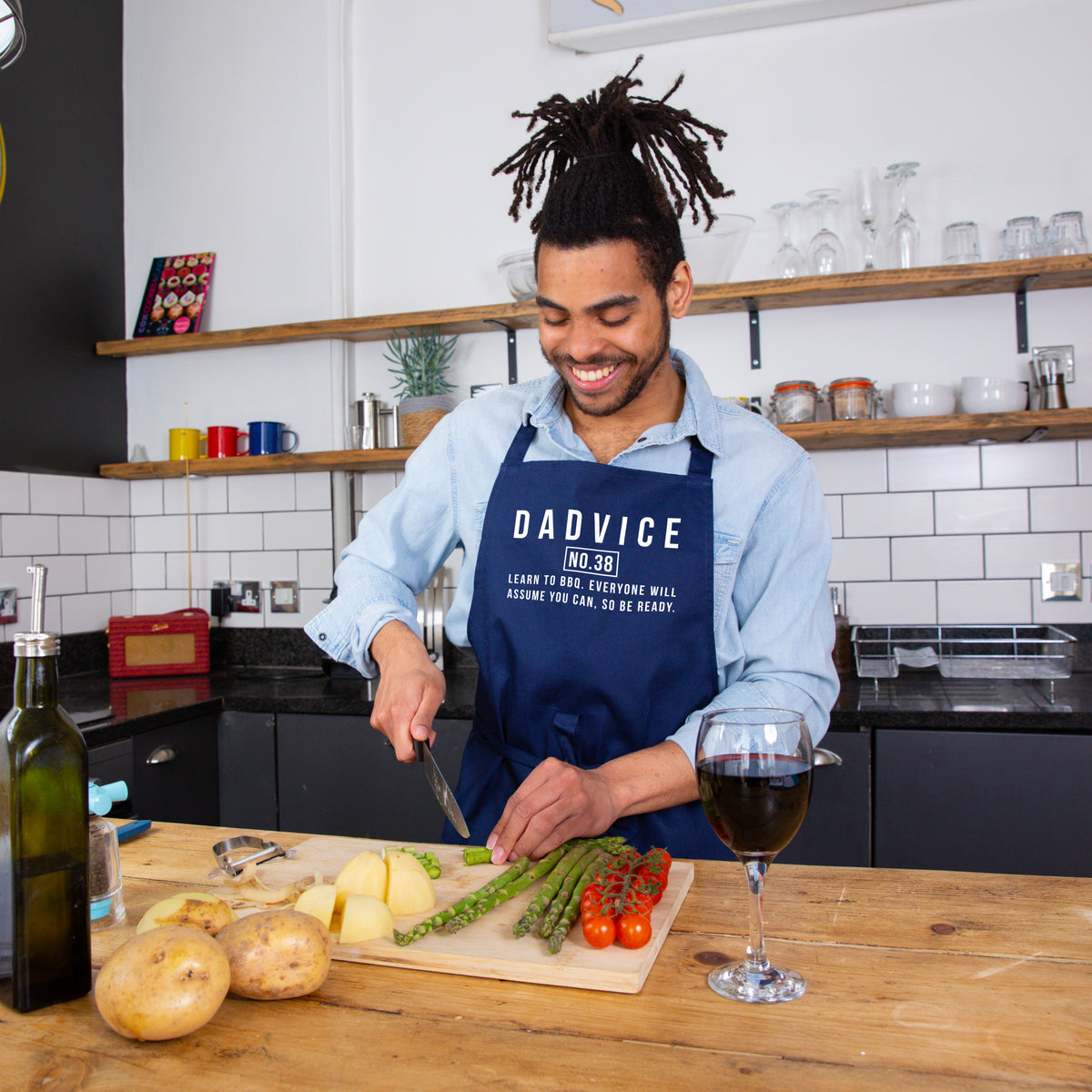 Dad To Be 'Dadvice Bbq' Men's Apron