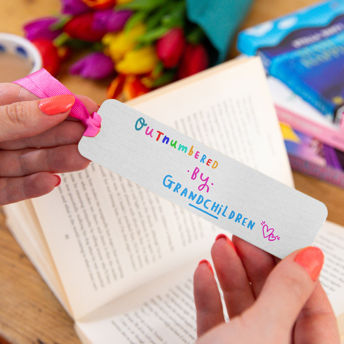 Grandma 'Outnumbered By Grandchildren' Bookmark