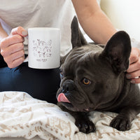 Best Dog Dad Illustration Mug