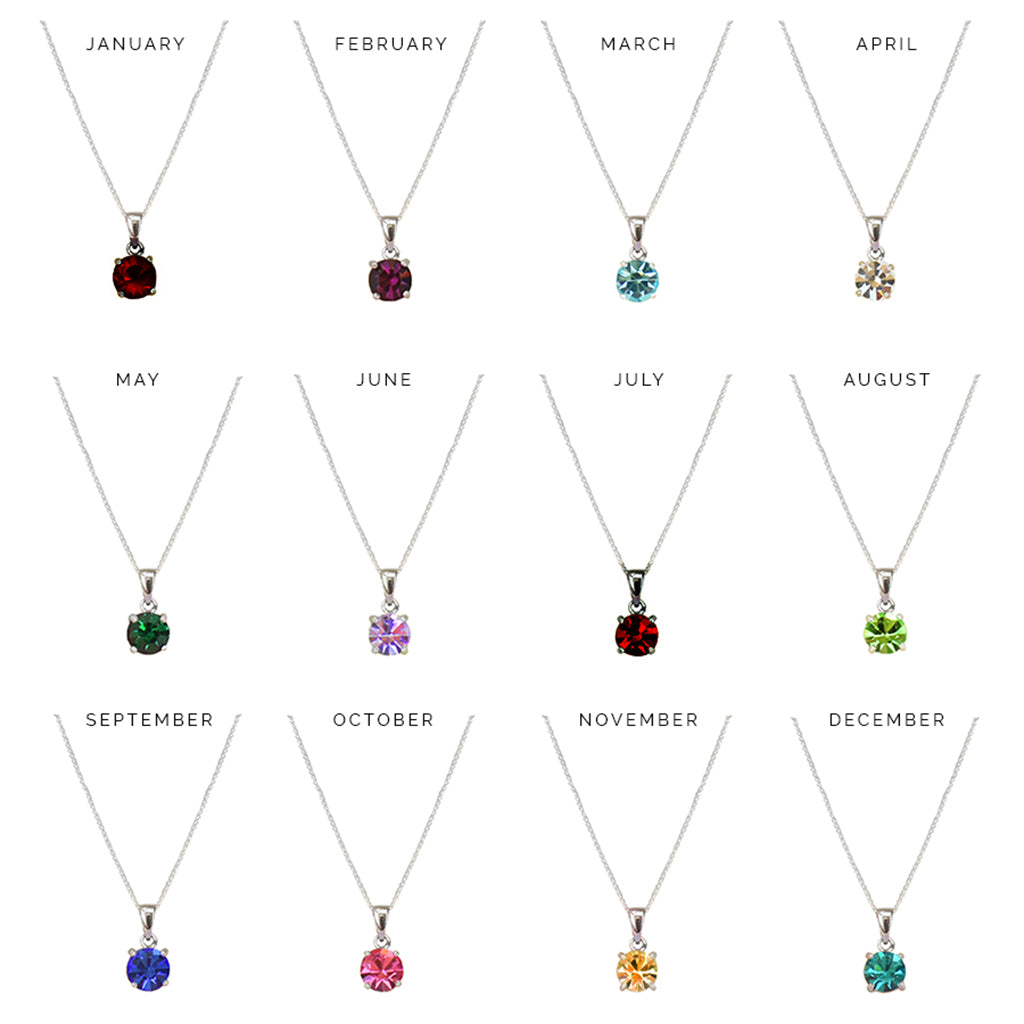 Necklace with birthstones shop