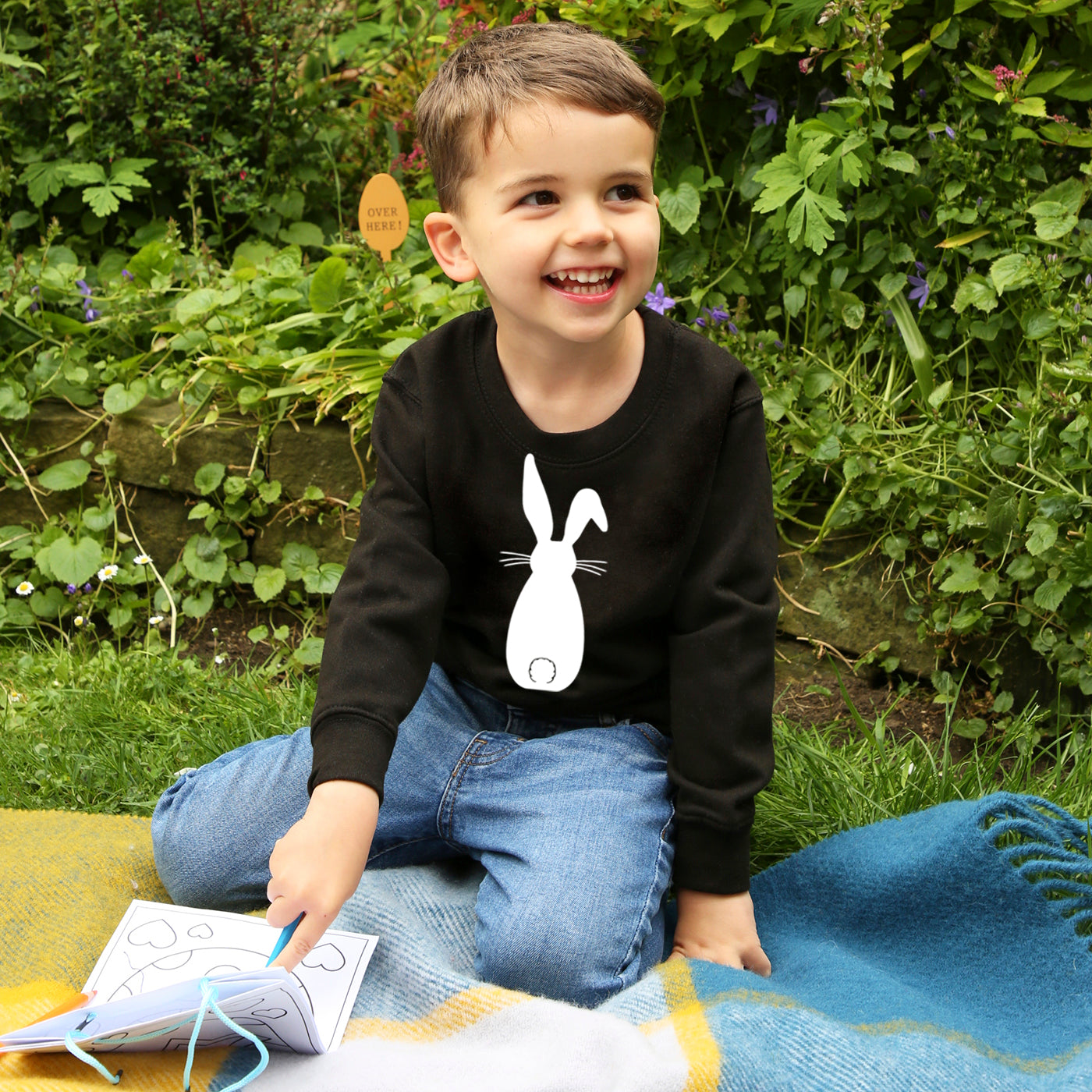 Easter Children s Bunny Rabbit Sweatshirt Jumper Ellie Ellie