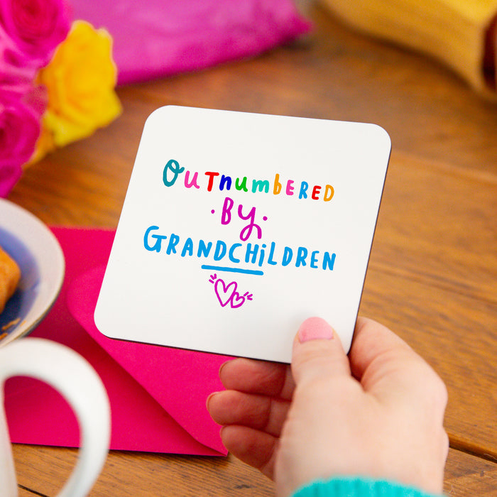 Grandma 'Outnumbered By Grandchildren' Coaster