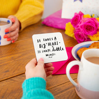 Takes A Big Heart To Shape Little Minds Teacher Coaster