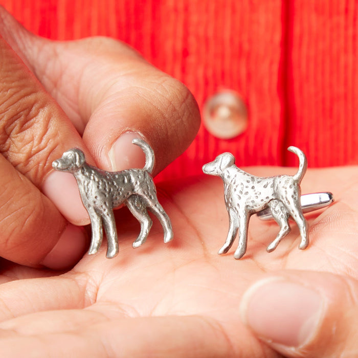 Pewter Dalmation Dog Cufflinks