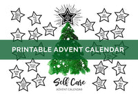 DIGITAL DOWNLOAD - "Christmas Self Care" Printable Advent Calendar - Tree