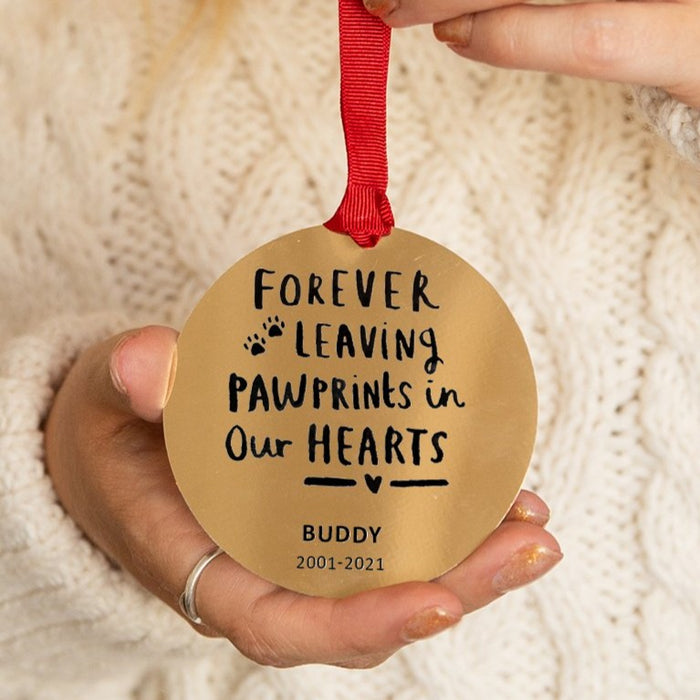 Personalised Remembrance Christmas Tree Decoration Bauble