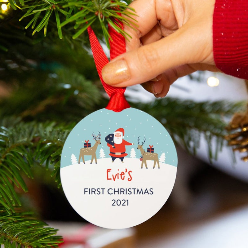 Baby's First Christmas Personalised Christmas Tree Decoration