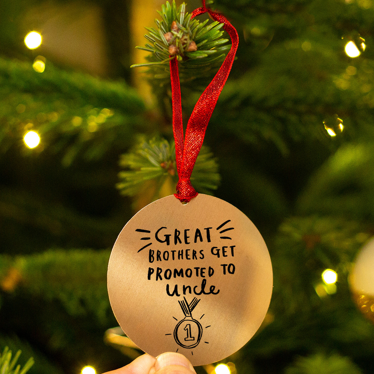 Brothers Get Promoted To Uncle Christmas Decoration