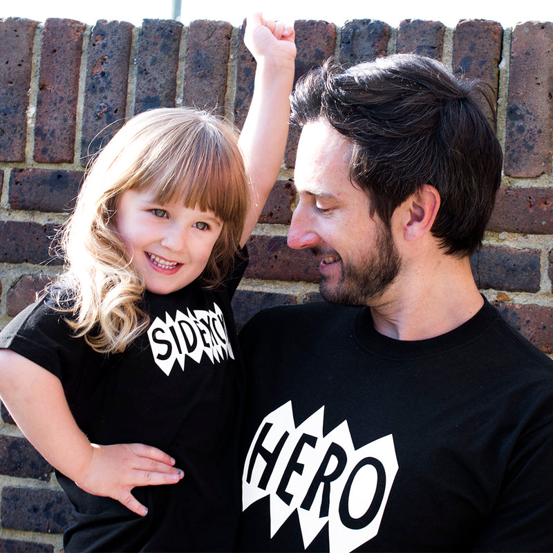 Daddy And Me Hero Sidekick T-Shirt Set