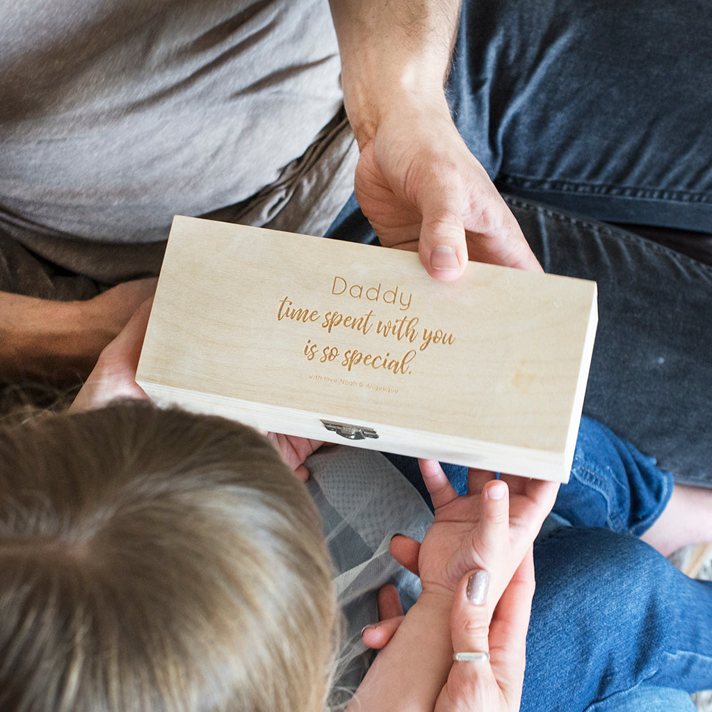 Daddy's Time Is Special Time' Personalised Watch Box