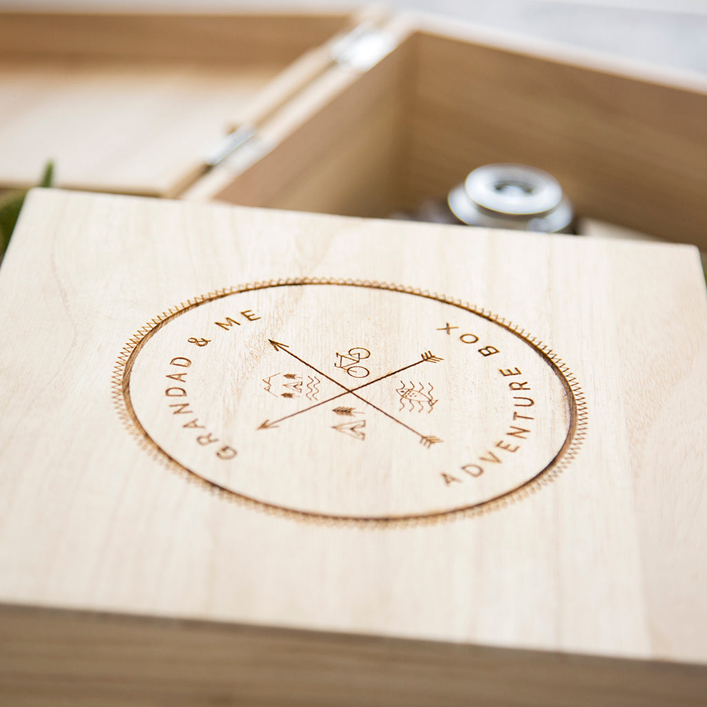 Grandad And Me' Wooden Adventure Memory Box