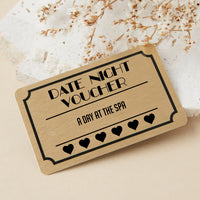 Personalised Date Night Voucher Wallet Keepsake