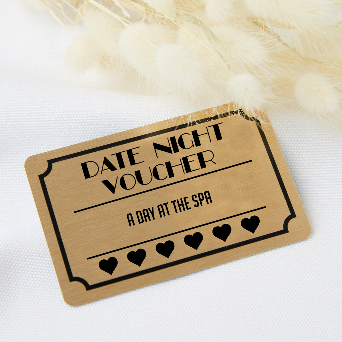 Personalised Date Night Voucher Wallet Keepsake