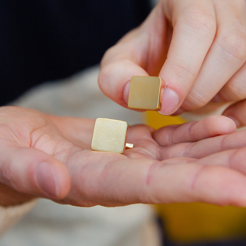 Classic Solid Square Cufflinks