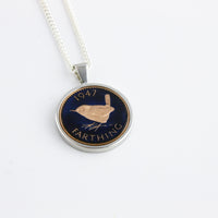 Farthing Enamel Coin Necklace