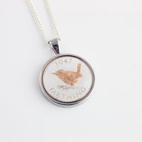 Farthing Enamel Coin Necklace