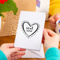 Soul Sister' Palentine's Friendship Greeting Card