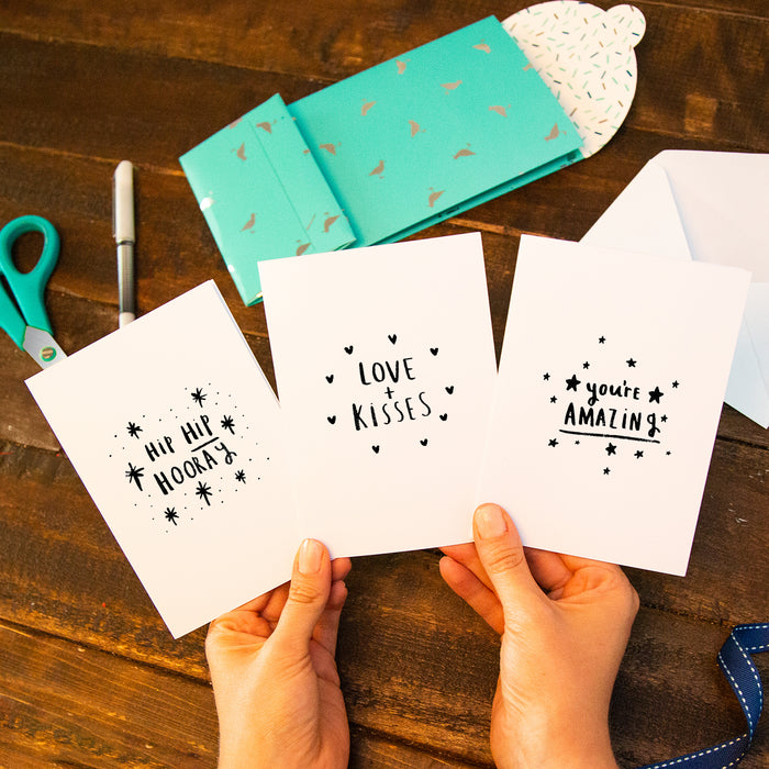 Pack Of Three Illustration Greeting Cards