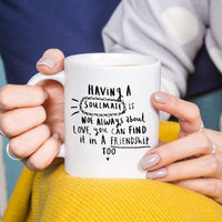 'Having A Soulmate' Friendship Mug