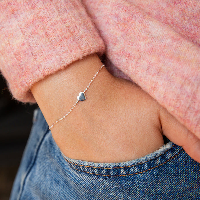 Mother's Day 'Bonus Mum' Heart Silver Bracelet