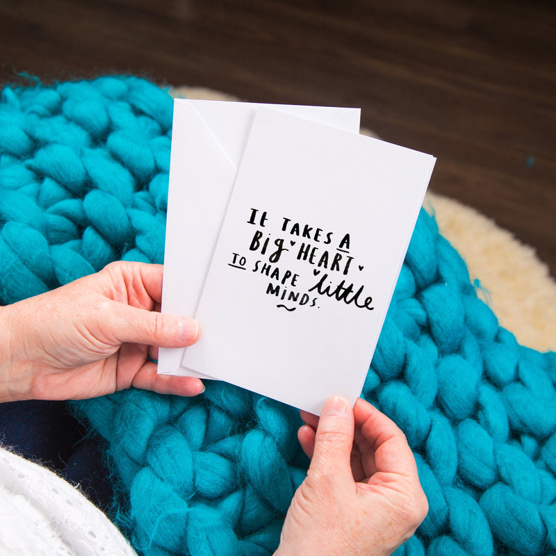 It Takes A Big Heart To Shape Little Minds' Bookmark