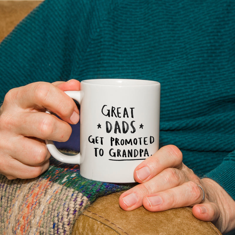 Great Dads Get Promoted To Grandad' Mug