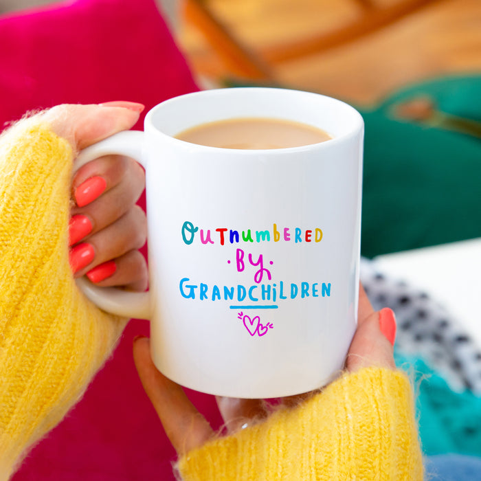 Grandma 'Outnumbered By Grandchildren' Mug