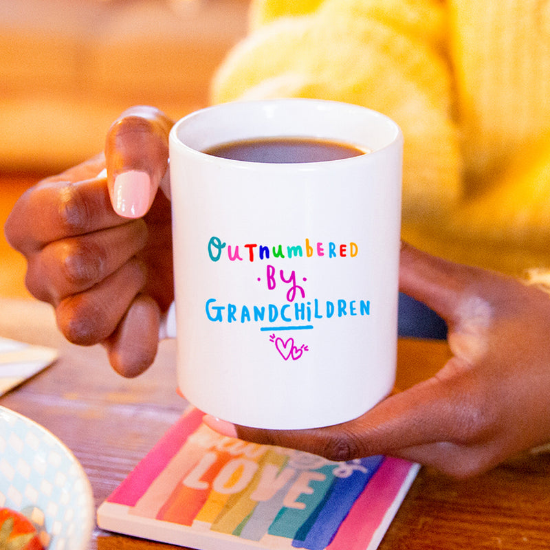 Grandma 'Outnumbered By Grandchildren' Mug