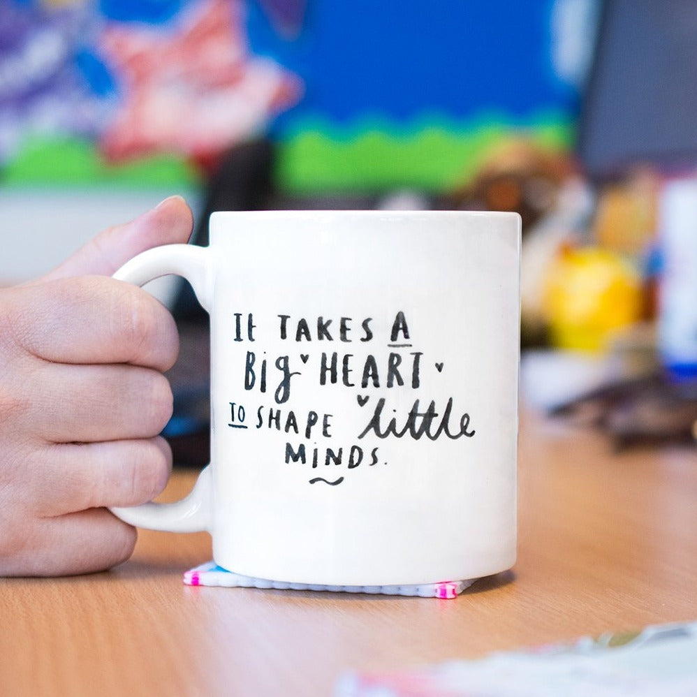 Thank You Teacher 'It Takes A Big Heart' Mug