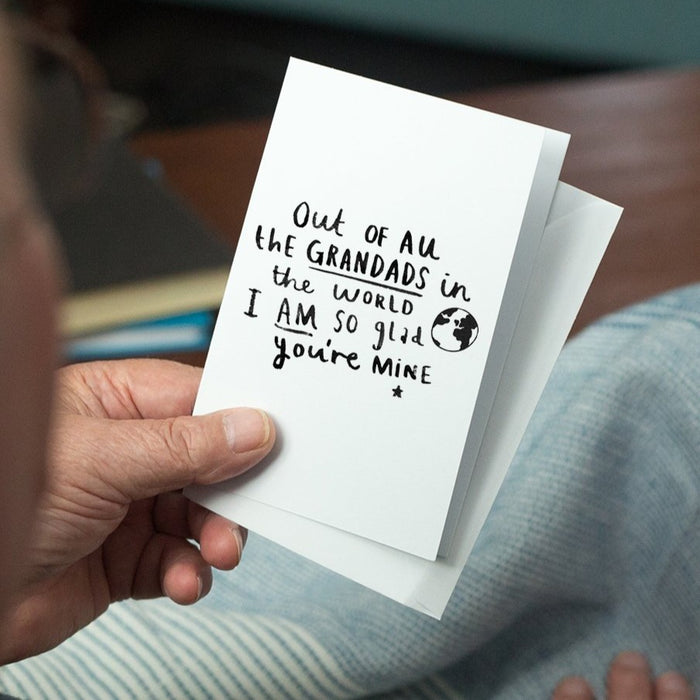 Grandad I Am So Glad You're Mine' Greetings Card