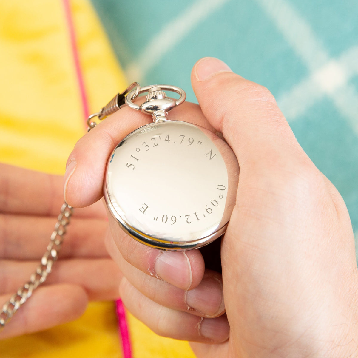 Personalised Coordinates Pocket Watch