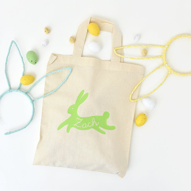 Personalised Bunny Rabbit Easter Egg Hunt Bag