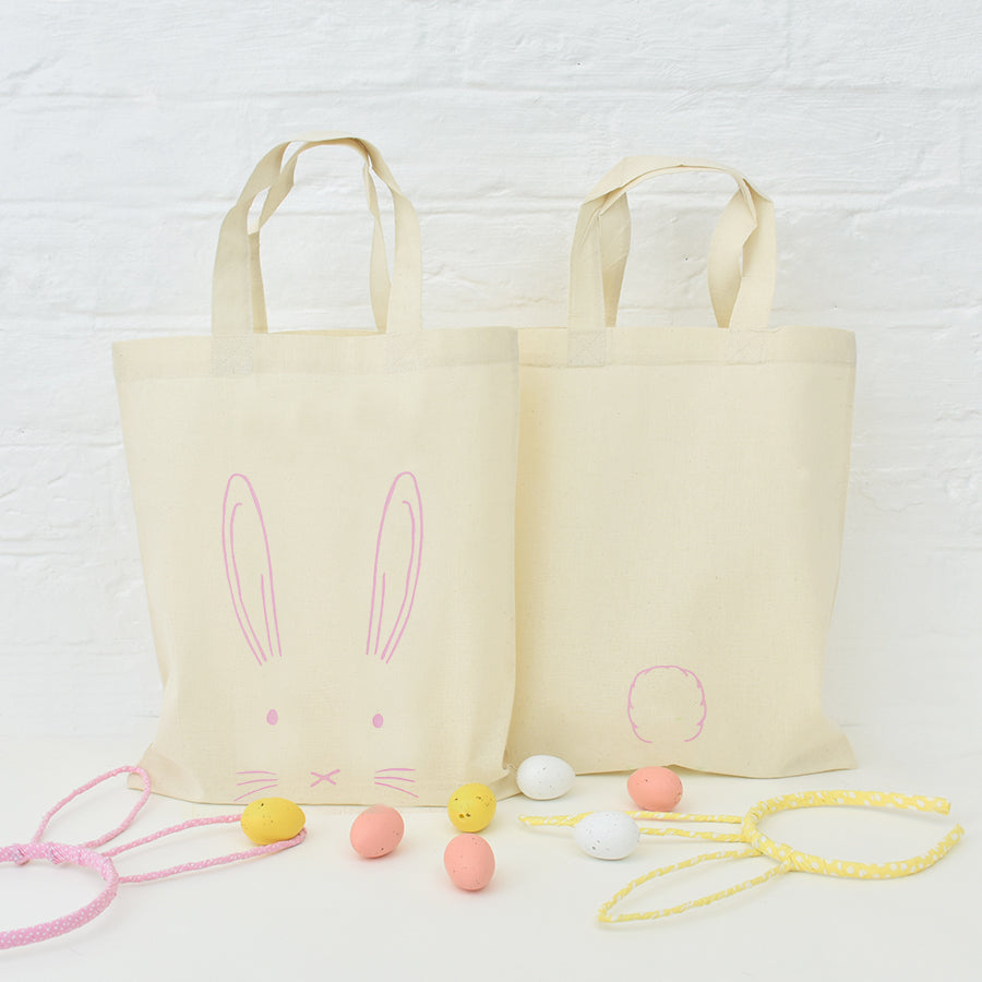 Personalised Easter Bunny Rabbit Egg Hunt Bag