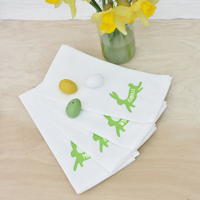 Personalised Bunny Rabbit Napkin