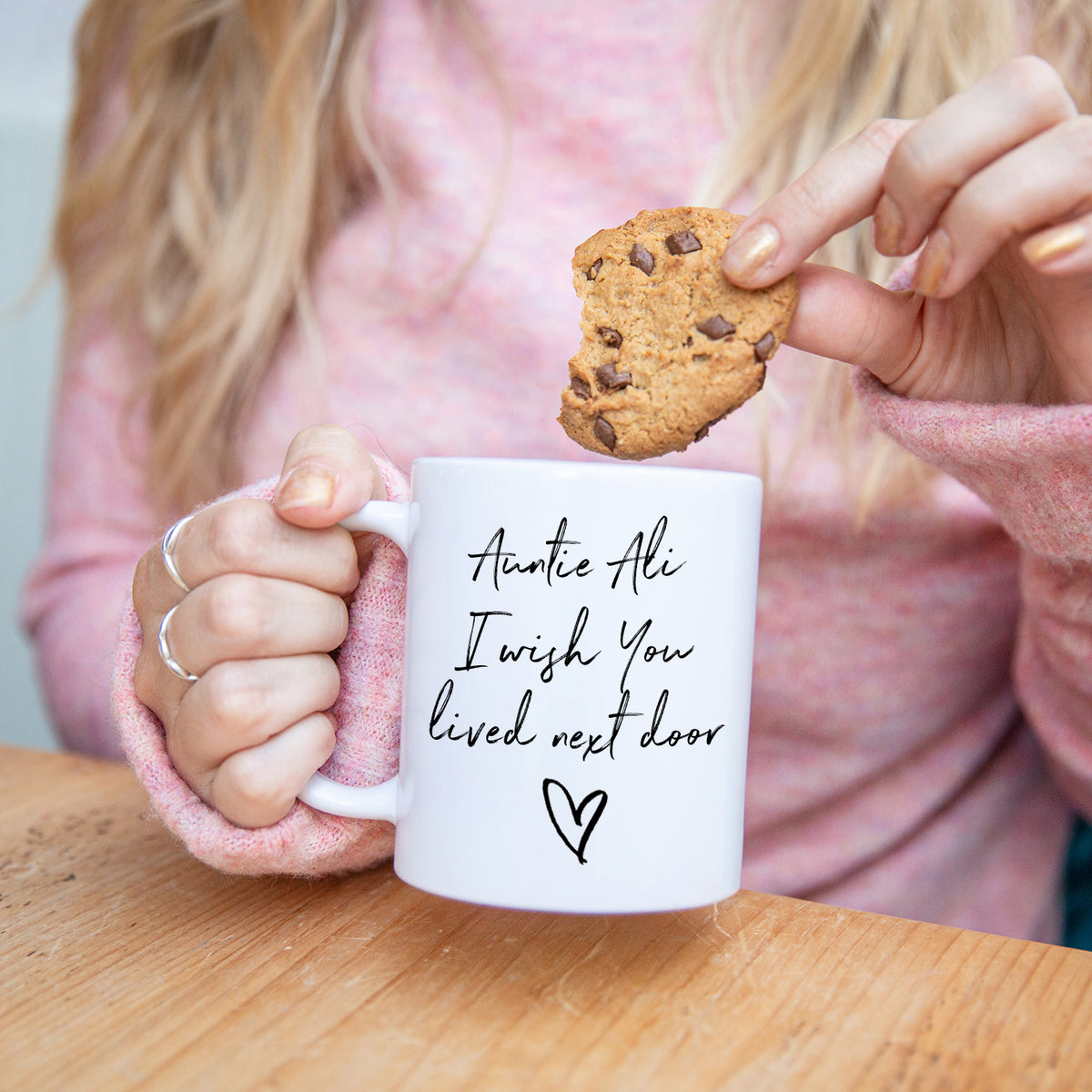 Personalised 'I Wish You Lived Next Door' Mug