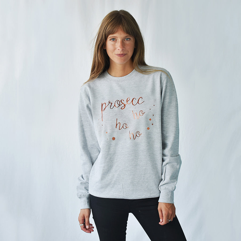 Prosecco ho ho ho christmas jumper hotsell