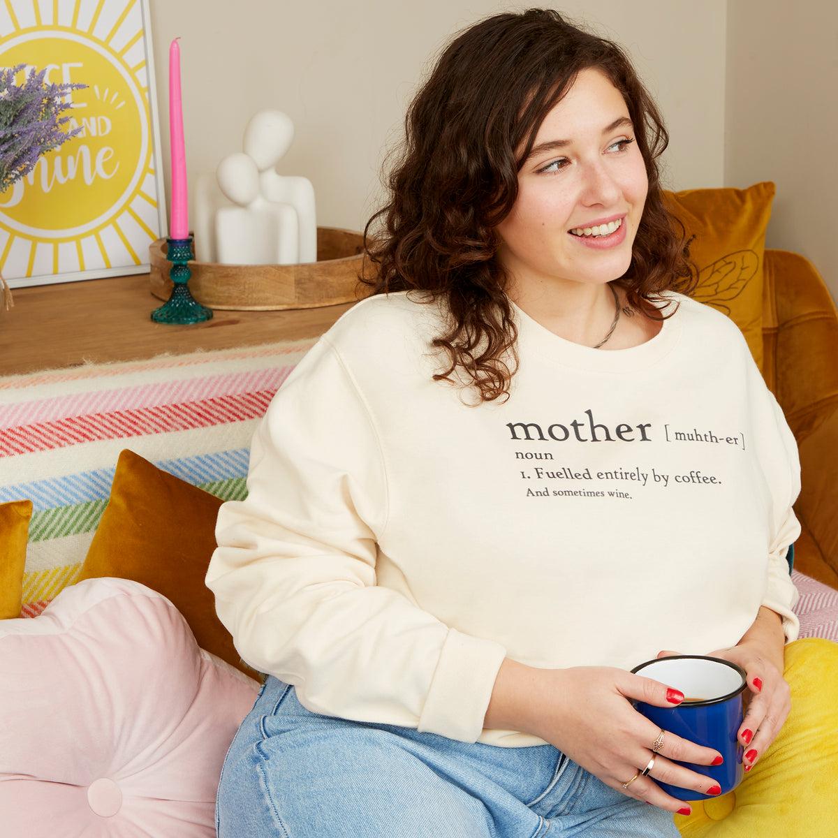 Mother Definition Fuelled Entirely By Coffee Sweatshirt