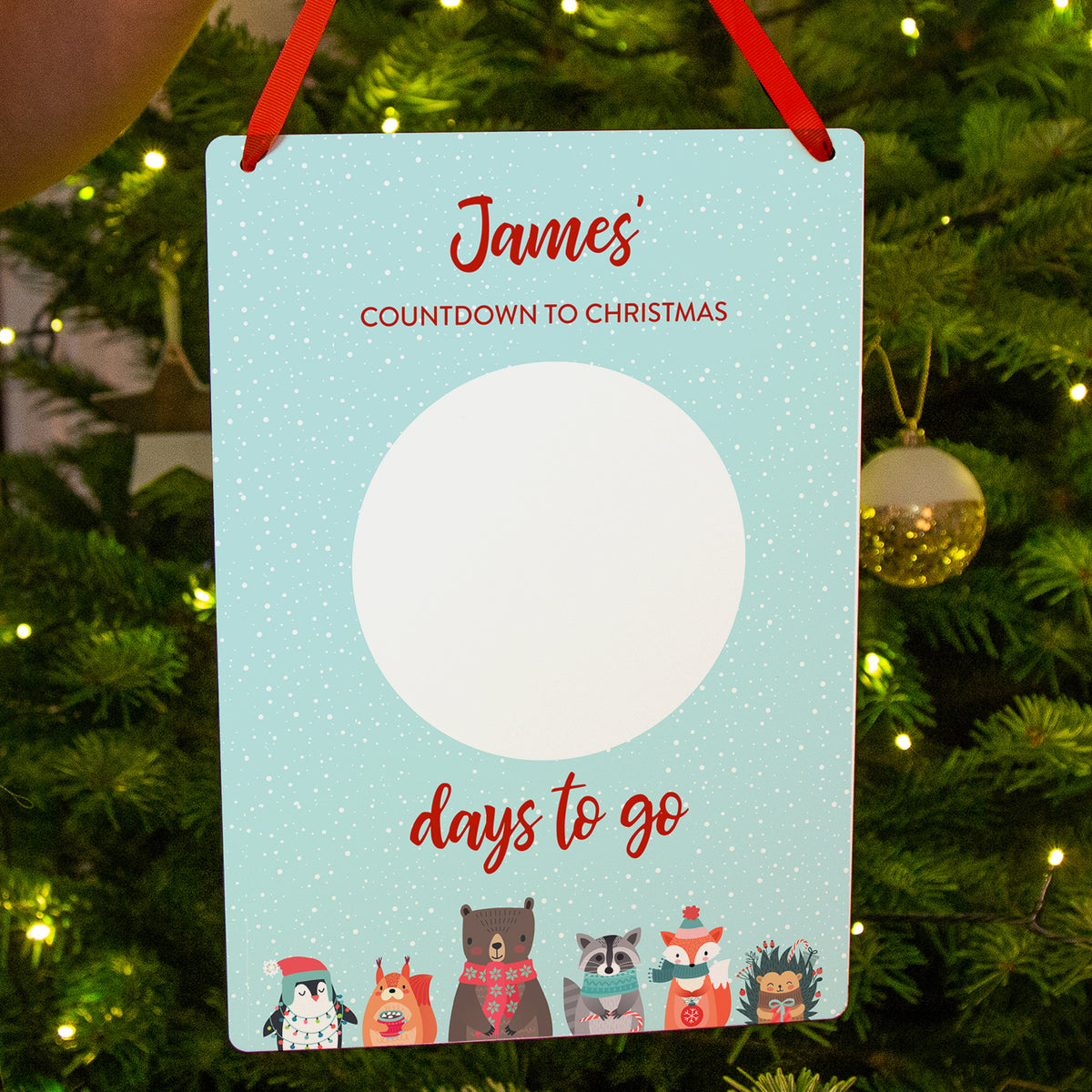 Countdown To Christmas Personalised Children's Christmas Calendar