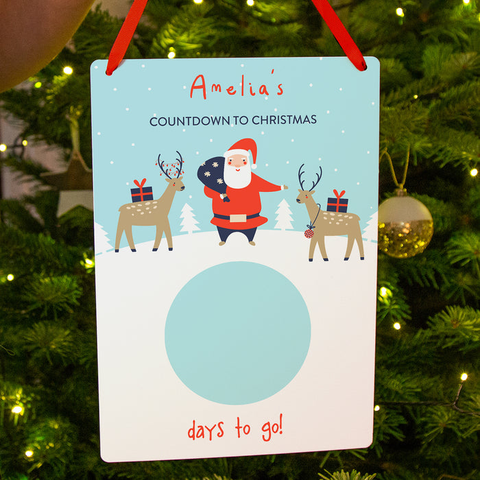 Countdown To Christmas Personalised Kid's Christmas Advent Calendar