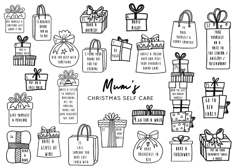 Mum Self Care Reusable Christmas Advent Calendar