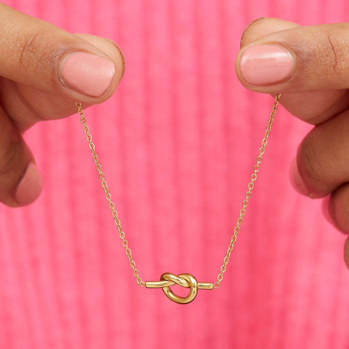 Gold Plated Knot Necklace