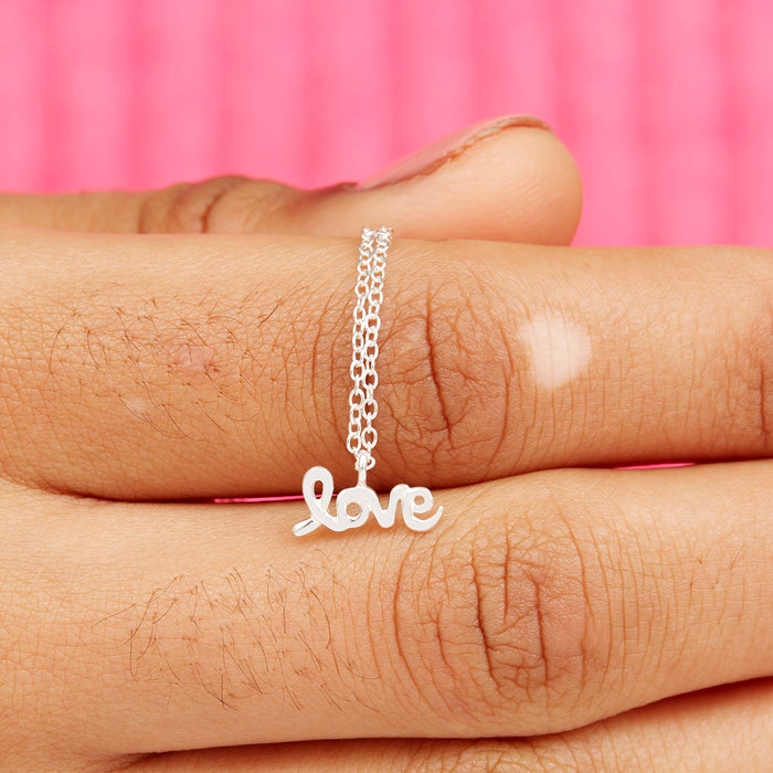 Sterling Silver Love Necklace