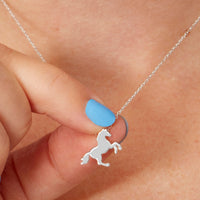 Sterling Silver Horse Necklace