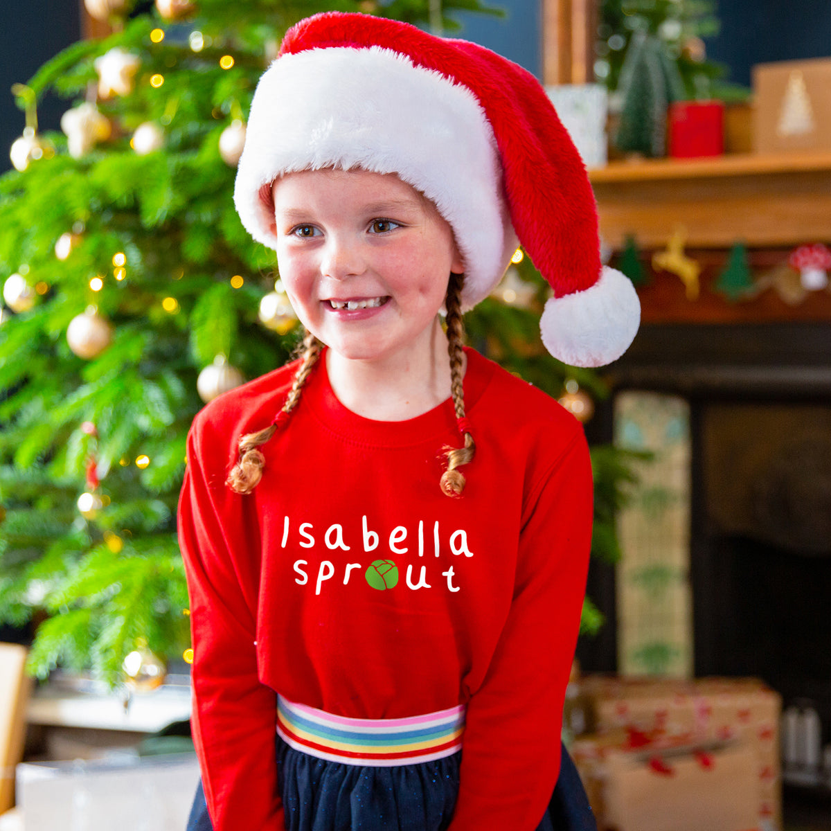 Personalised Sprout Children's Christmas Jumper Sweatshirt