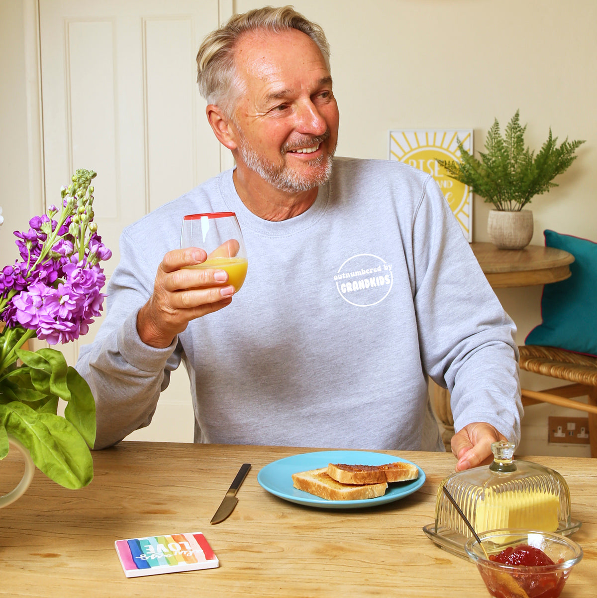 Outnumbered by Grandkids' Men's Sweatshirt